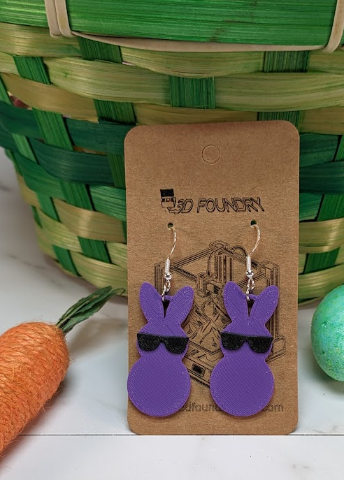 Peepish Easter Earring