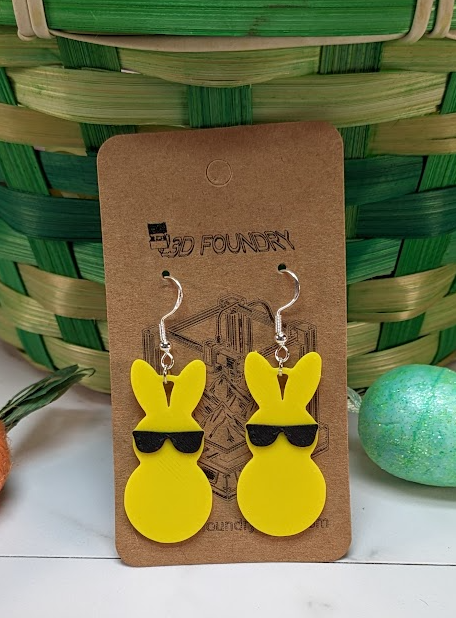Peepish Easter Earring